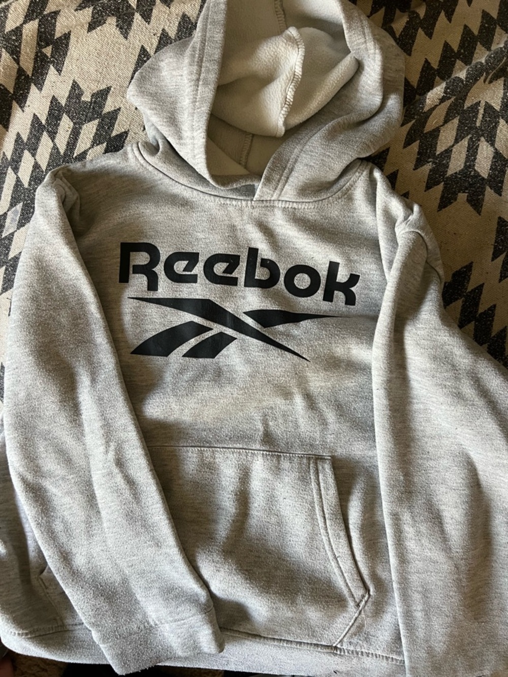 Reebok Light Gray Hoodie